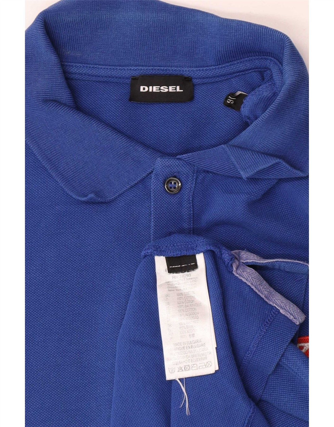 Polo Diesel Bambino 15-16 Anni Cotone Blu