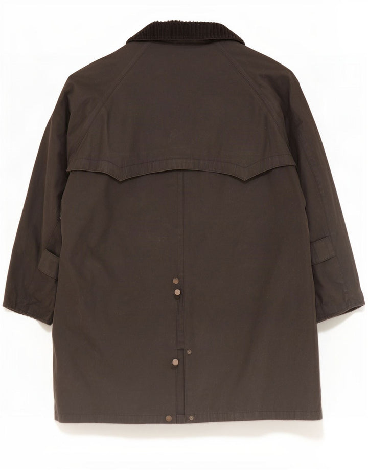Cappotto cerato oversize da donna Blarney Woolen Mills UK 16 grande grigio