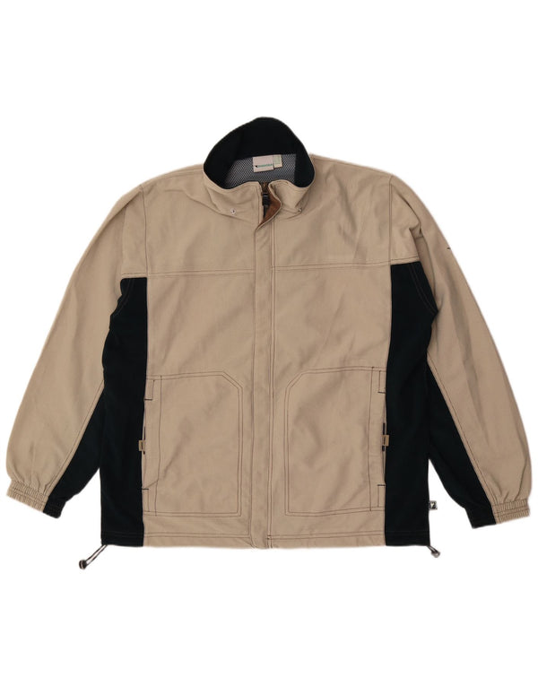 Giacca da tuta da uomo Diadora UK 42 Large Beige Colourblock Poliestere