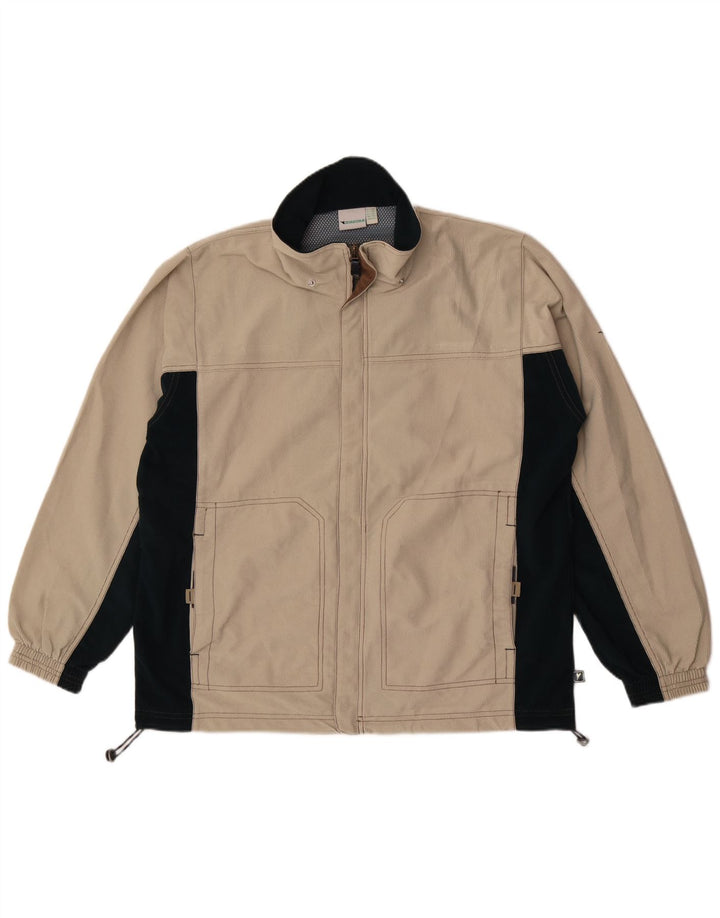 Giacca da tuta da uomo Diadora UK 42 Large Beige Colourblock Poliestere