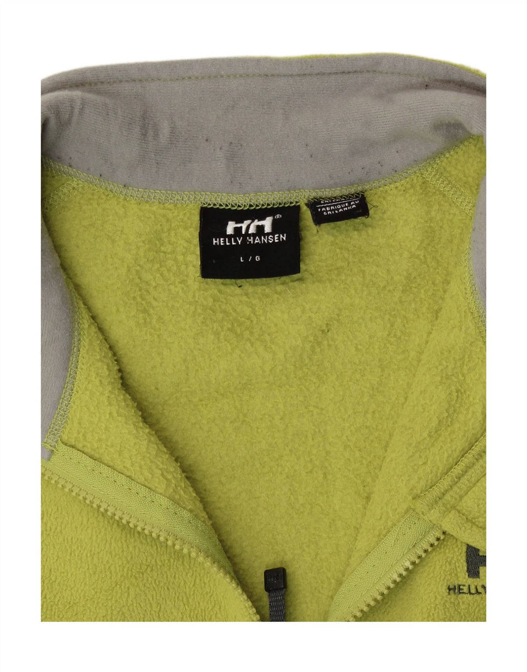 Gilet in pile da donna HELLY HANSEN UK 16 Large Verde Colourblock Poliestere