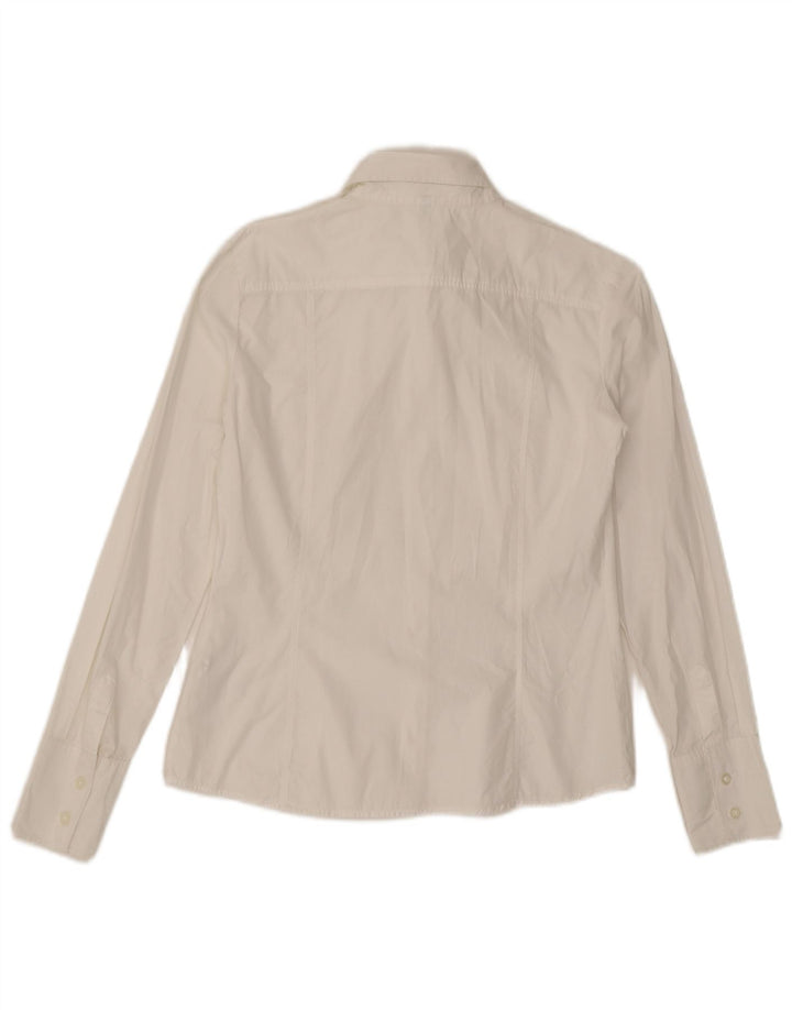 Camicia da donna Benetton UK 14 cotone bianco medio
