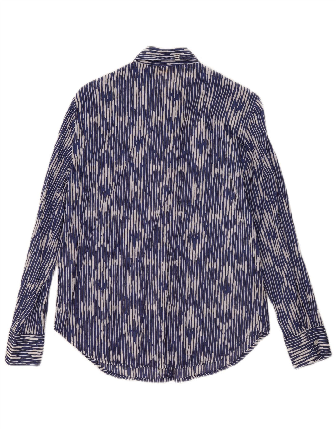 Camicia da donna Piombo UK 10 Small Blu Ikat Cotton