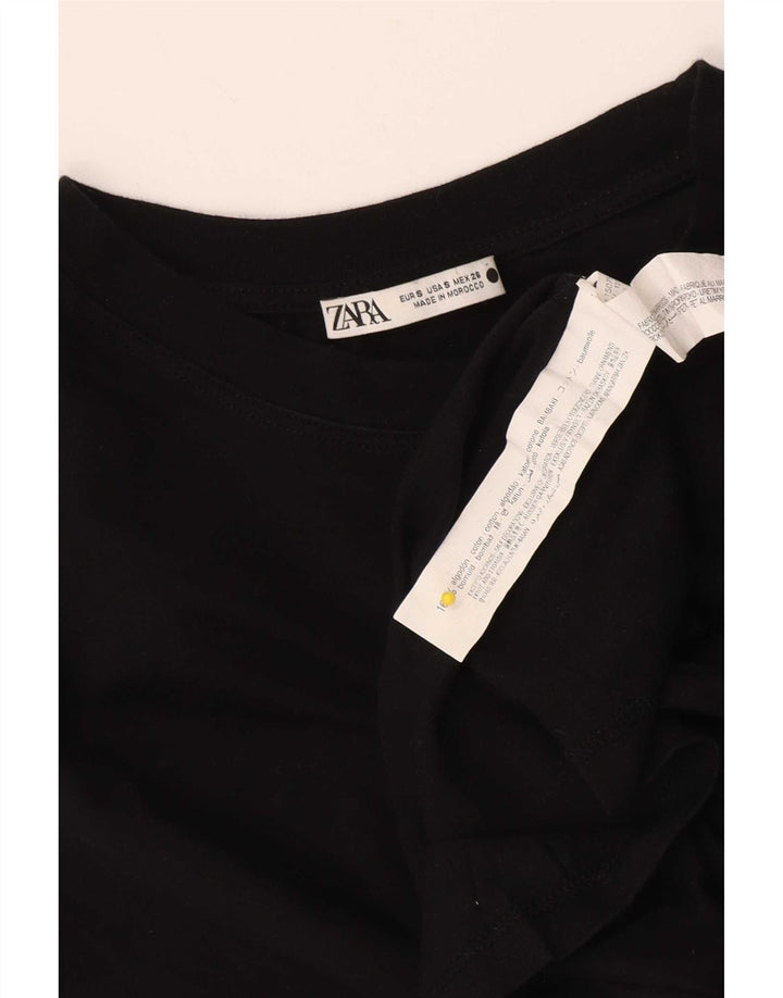 Canotta oversize da donna Zara UK 10 piccola in cotone nero