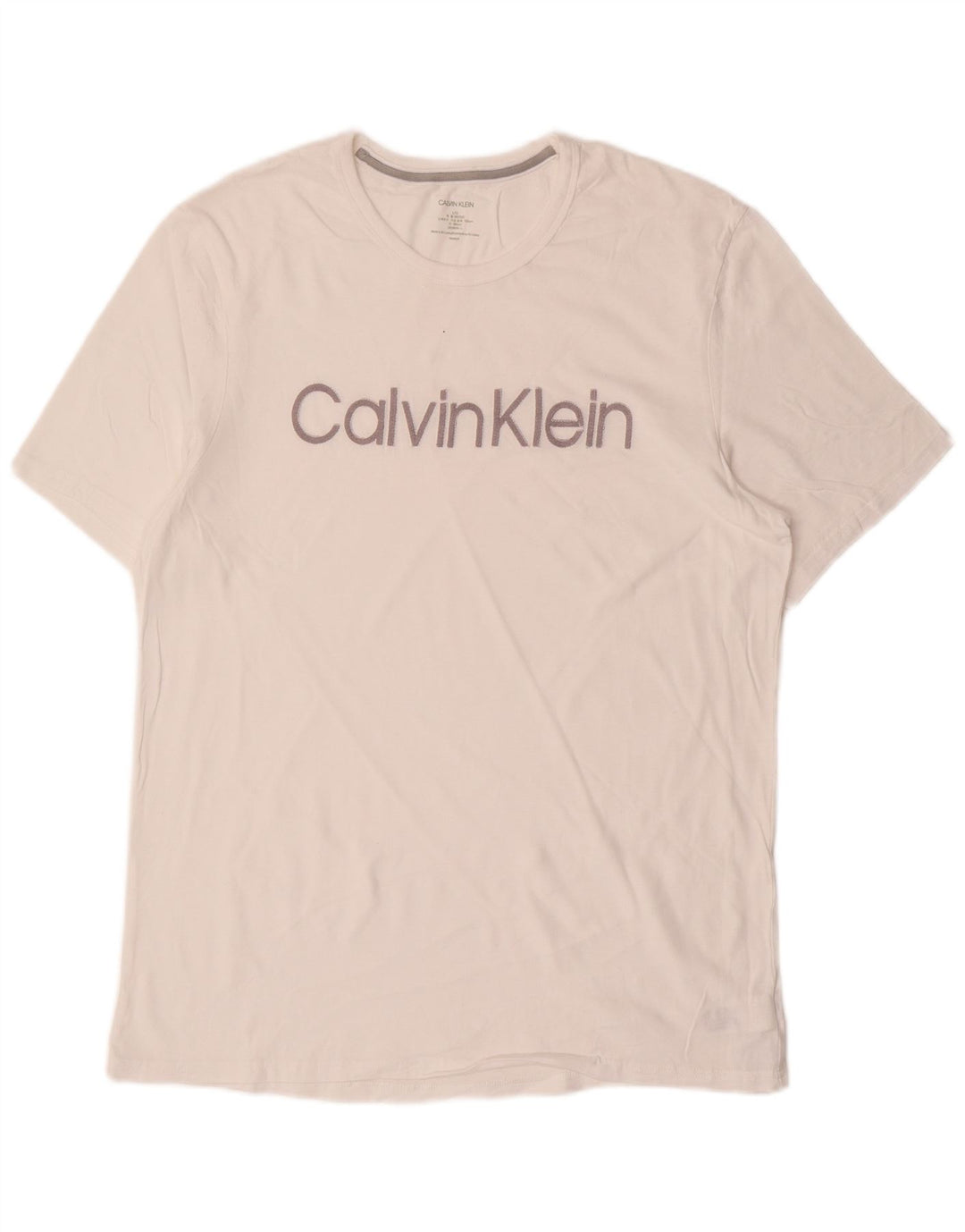 Maglietta grafica da uomo Calvin Klein Top grande bianca