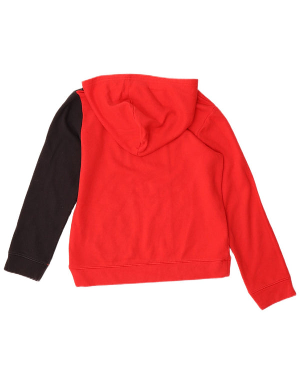 Felpa con cappuccio grafica da ragazzo Under Armour 9-10 anni blocco colore rosso medio