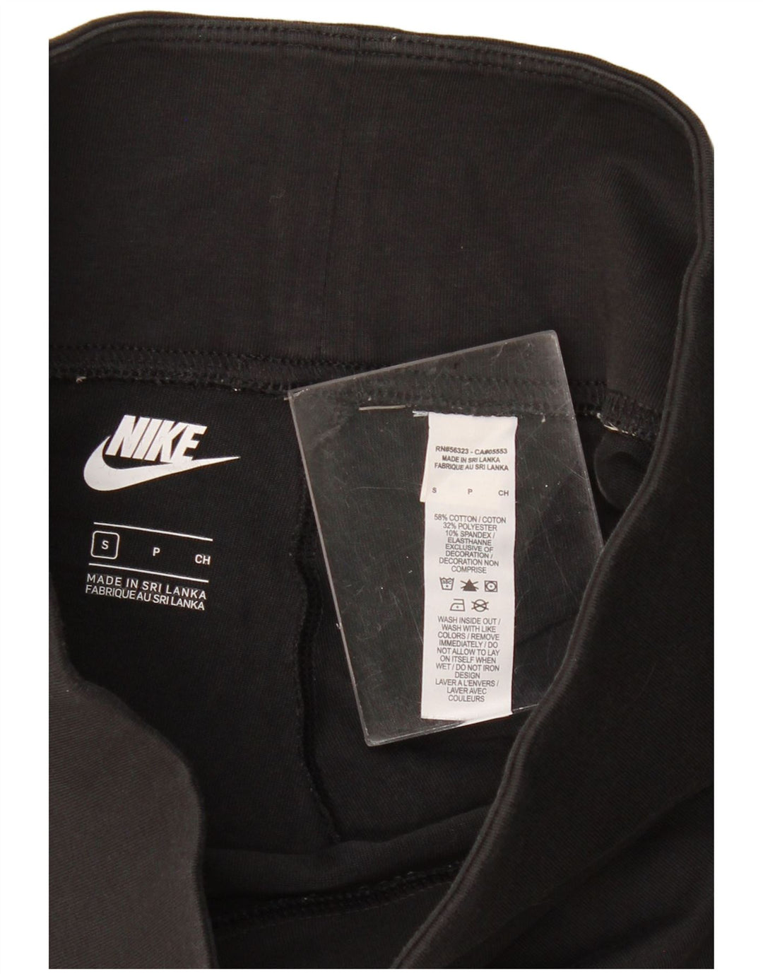 Pantaloncini sportivi da donna NIKE UK 8 piccoli in cotone nero