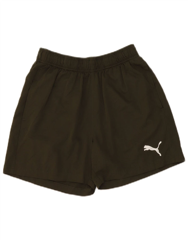 Pantaloncini sportivi da donna Puma UK 12 poliestere verde medio