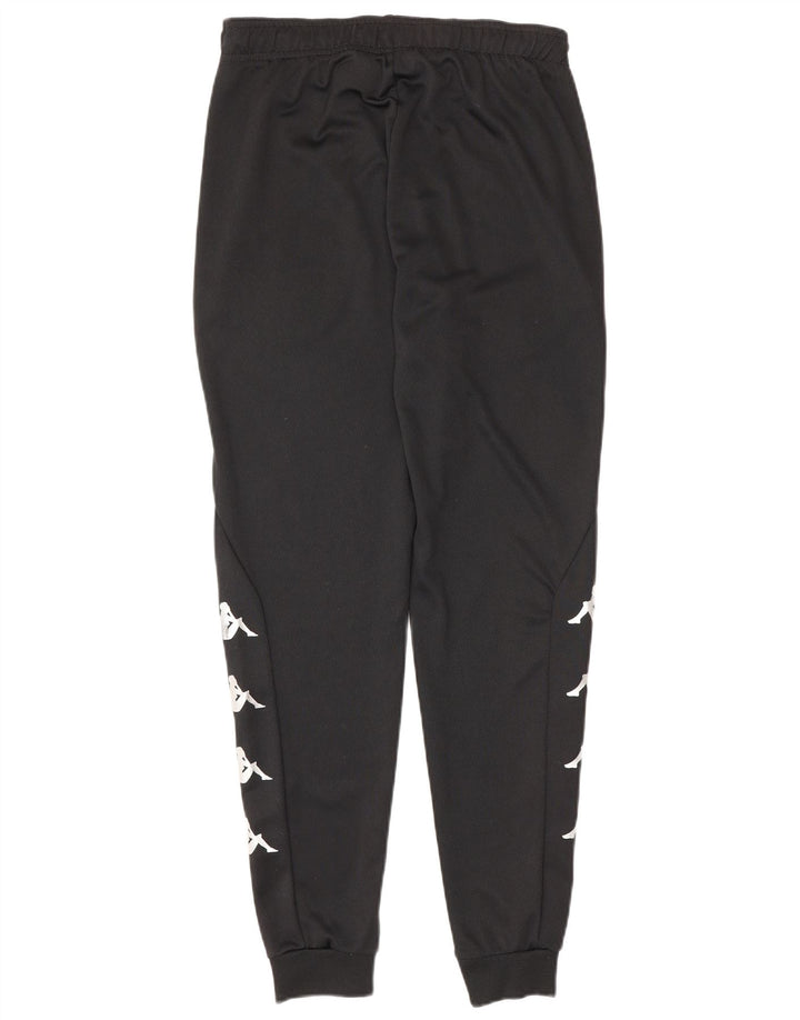 Pantaloni da tuta con grafica Kappa da uomo Joggers piccoli neri