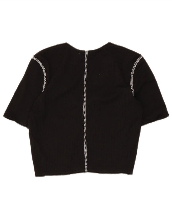 Top corto in camicetta corta da donna Zara UK 8 piccolo nero