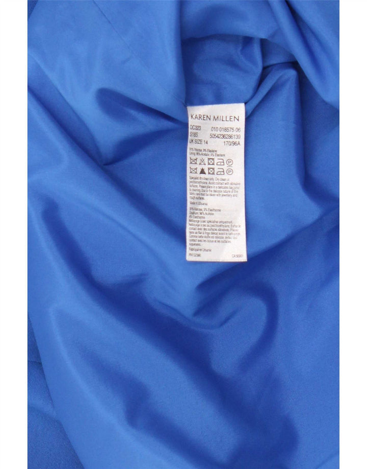 Abito tubino da donna Karen Millen UK 14 Viscosa blu medio