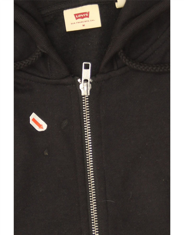 Maglione con cappuccio e zip da uomo Levi's nero medio