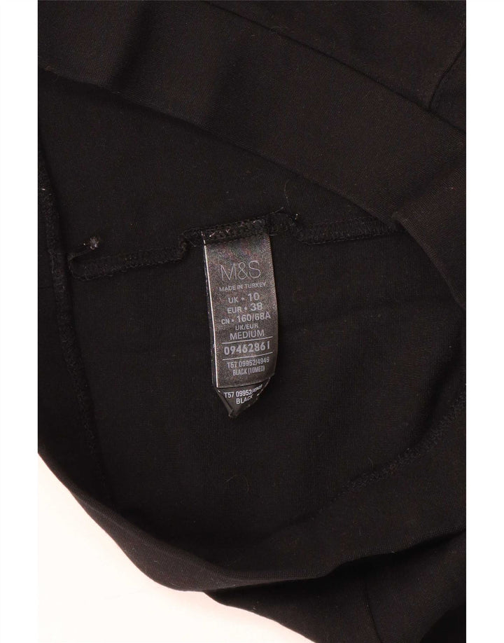 Leggings da donna Marks & Spencer UK 10 Small viscosa nera
