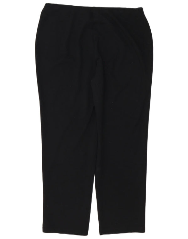 Pantaloni casual dritti da donna Marks & Spencer UK 16 Large W36 L28 Neri