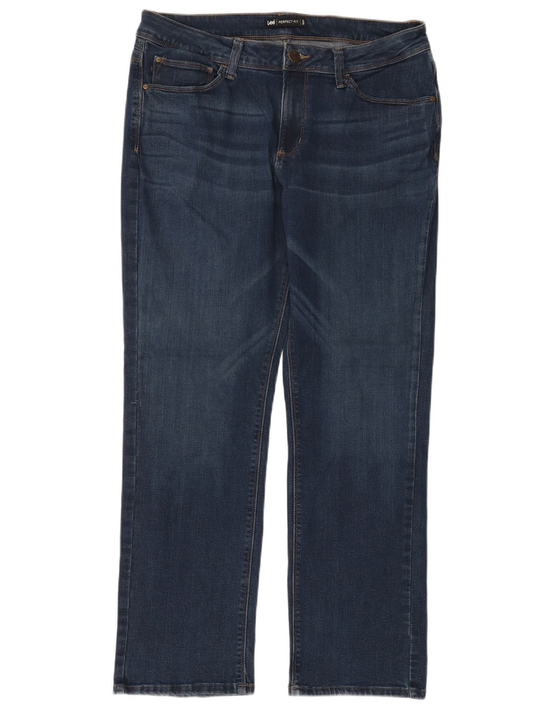Jeans dritti da donna vestibilità perfetta LEE W34 L30 Blu Navy