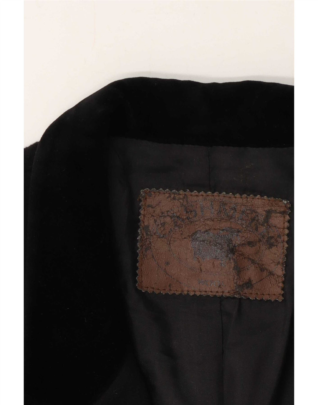 Giacca blazer vintage da donna a 2 bottoni IT 48 XL Lana nera