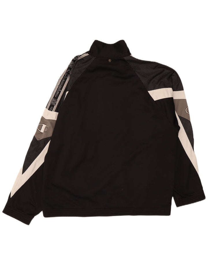 Giacca da tuta grafica da uomo Champion XL Black Colourblock