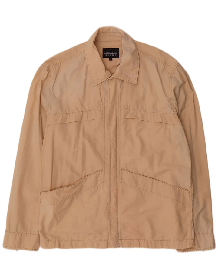 Giacca Utility Uomo TRUSSARDI JEANS IT 54 2XL Cotone Beige