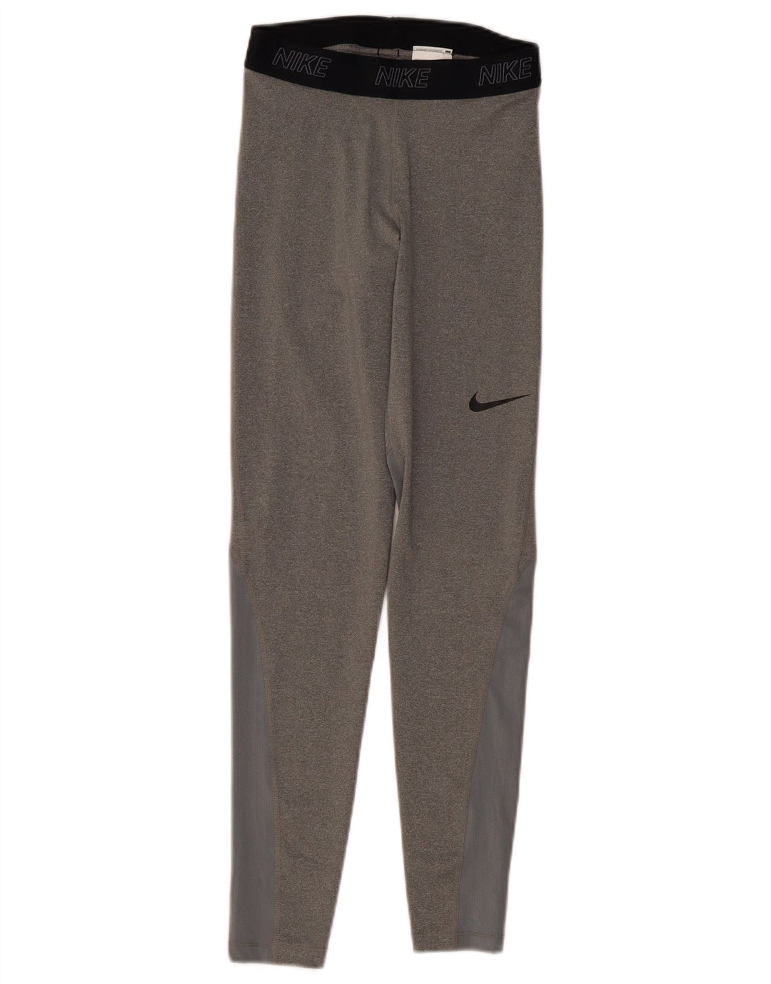 Leggings Nike Dri Fit da donna UK 8 Small Grigio Colourblock in poliestere