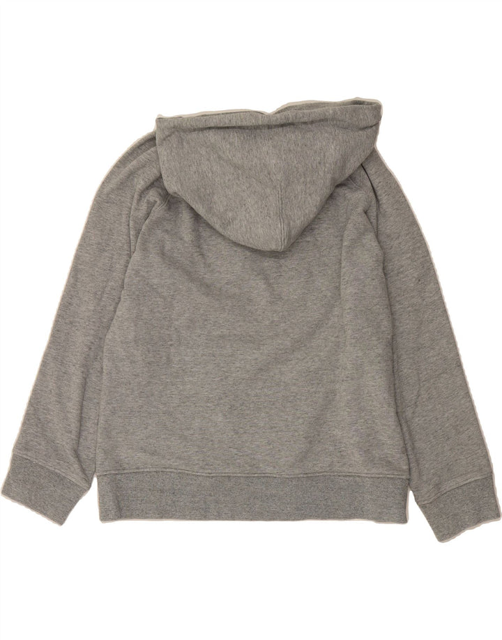 LEVI'S Womens Graphic Hoodie Jumper UK 14 Medium Grey Cotton Vintage Levi's and Second-Hand Levi's from Messina Hembry 