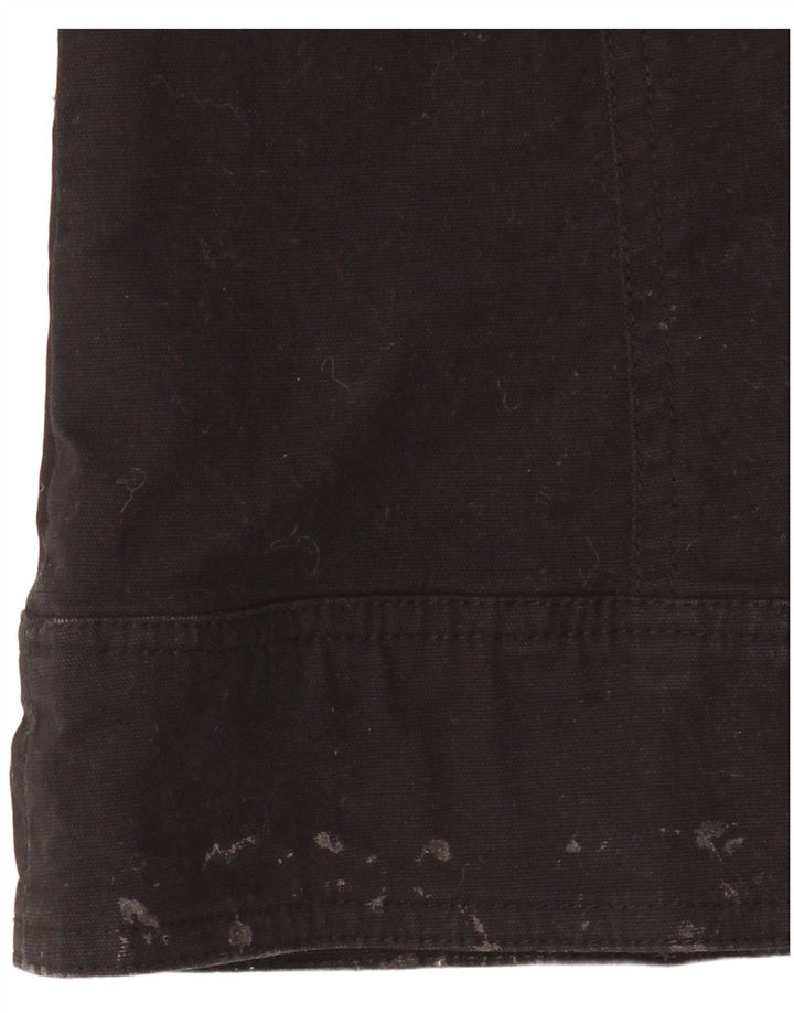 Pantaloni cargo da donna Modana UK 10 piccoli in cotone nero