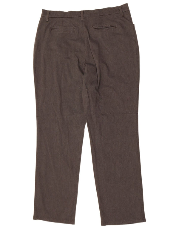 Pantaloni casual dritti a vita alta da donna Lee US 16 2XL W34 L31 Grigio