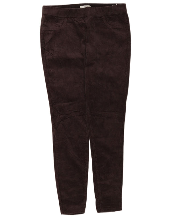 Pantaloni skinny in velluto a coste da donna Marks & Spencer UK 12 Medium W30 L28 Marrone