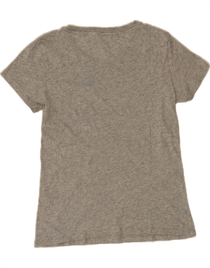 LEVI'S Womens Graphic T-Shirt Top UK 10 Small Grey Vintage Levi's and Second-Hand Levi's from Messina Hembry 