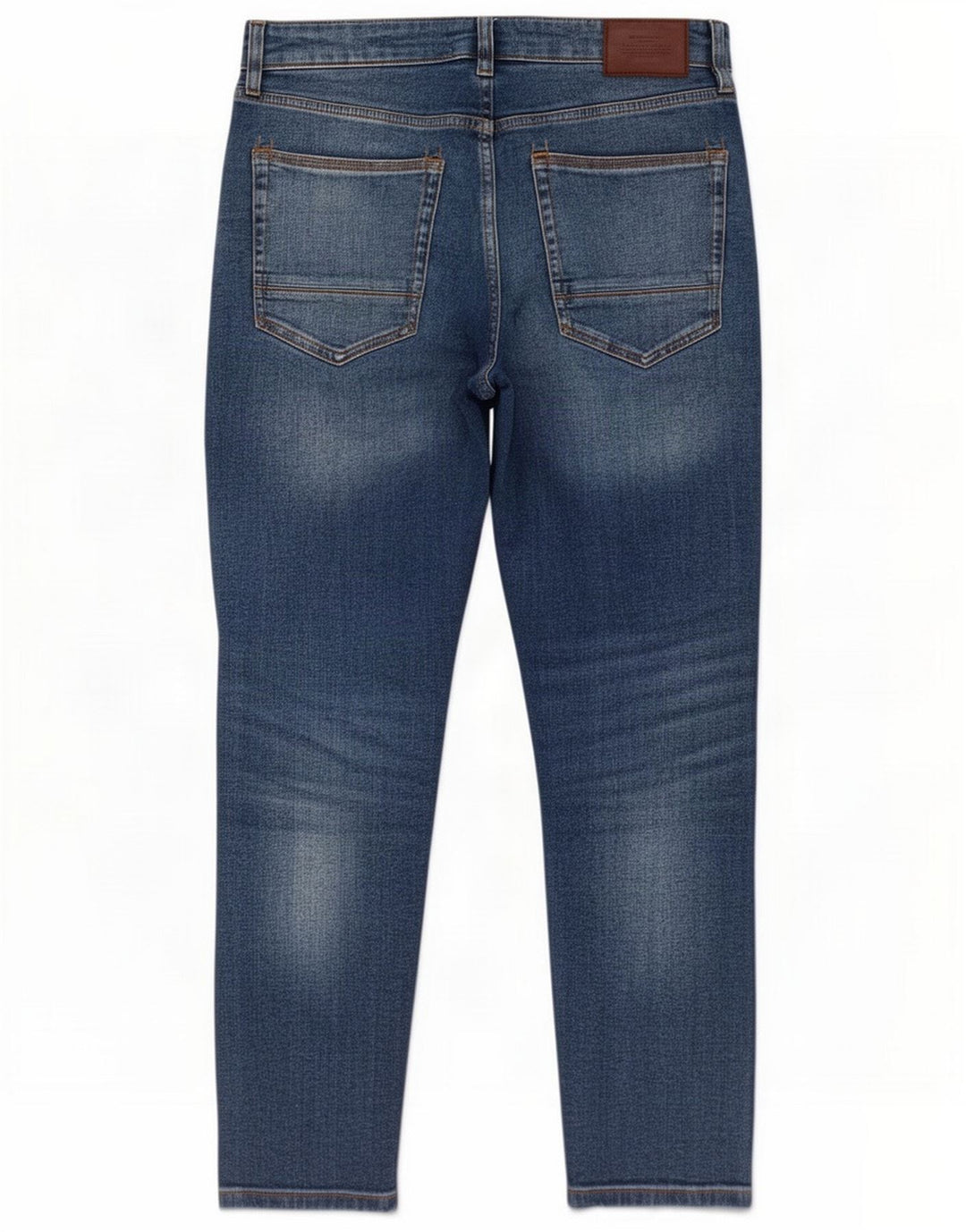 Marks & Spencer Jeans dritti da uomo W32 L29 Blu Cotone