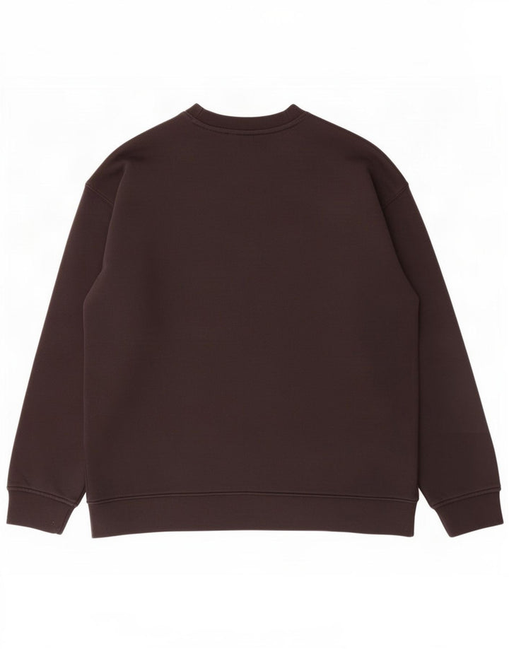 Felpa grafica da uomo Adidas Maglione grande cotone nero