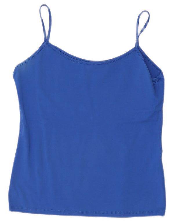 Top corto con canottiera corta da donna Zara UK 14 grande blu
