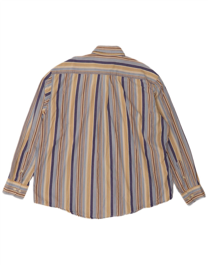 Camicia vintage da uomo XL a righe multicolore