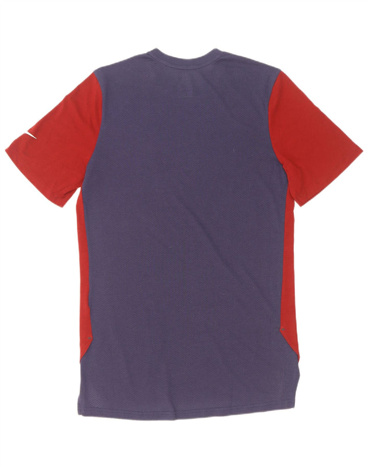 T-shirt Nike Dri Fit da uomo, colore rosso medio, color block