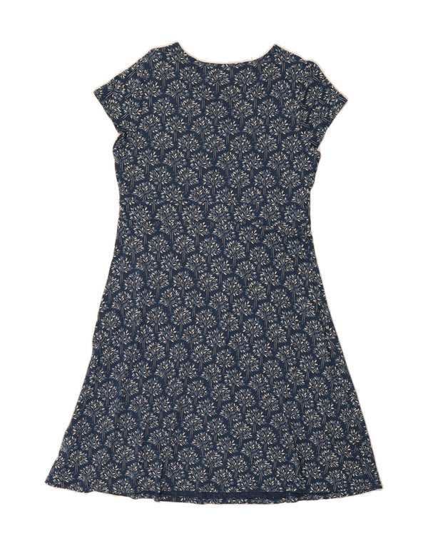 SEASALT CORNWALL Womens A-Line Dress UK 16 Large  Blue Floral Viscose