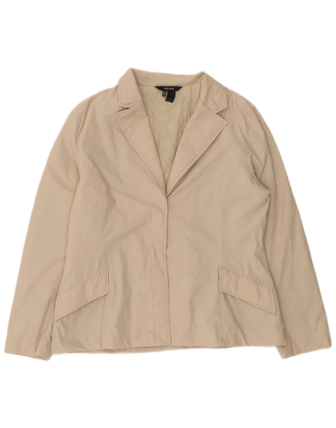 Giacca blazer da donna Zara UK 18 XL Poliestere beige