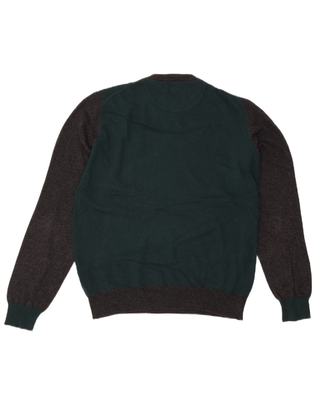 Maglione da uomo girocollo Harmont & Blaine in lana color block verde piccolo