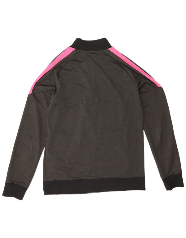 Giacca da tuta Nike Dri Fit da uomo in poliestere color block grigio medio