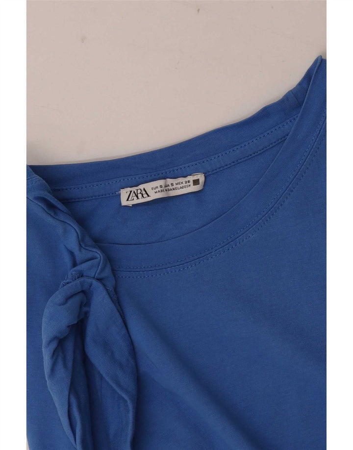 Camicetta senza maniche da donna Zara UK 10 piccola blu