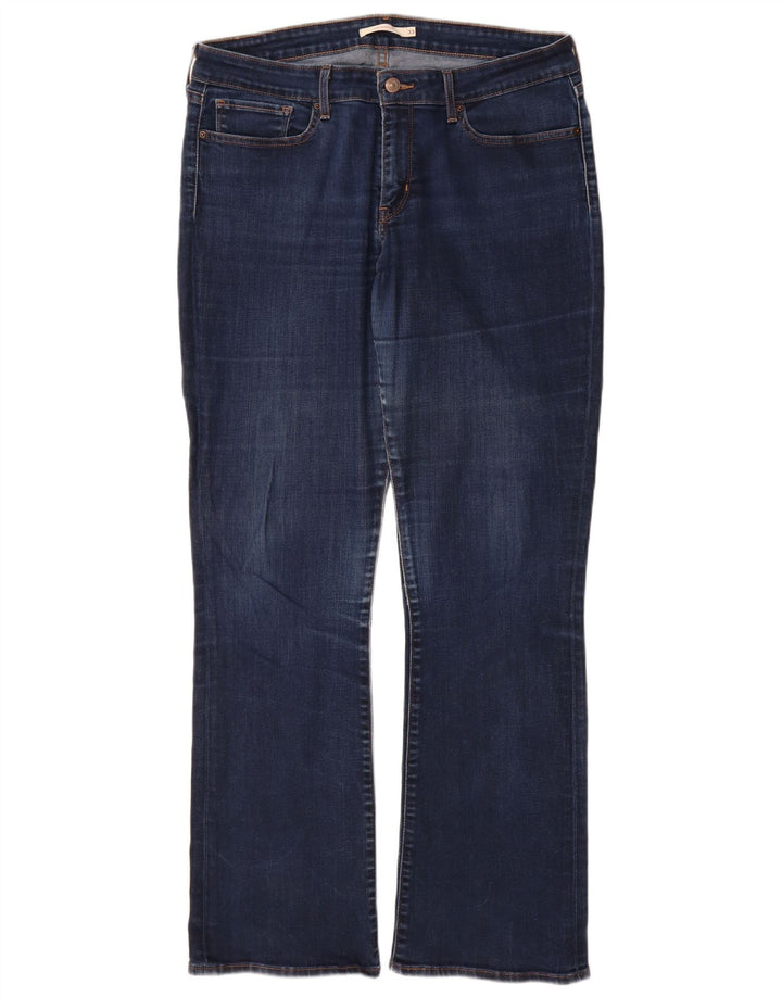 Jeans Levi's 715 Bootcut da donna W33 L32 in cotone blu navy