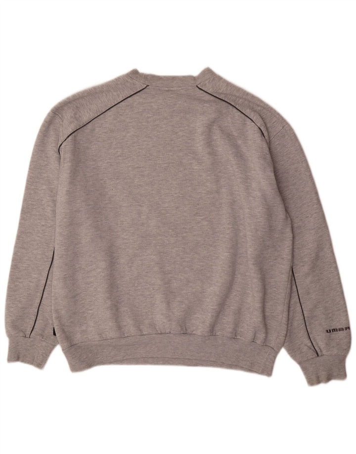 Felpa Umbro Uomo Maglione XL Grigio Poliestere