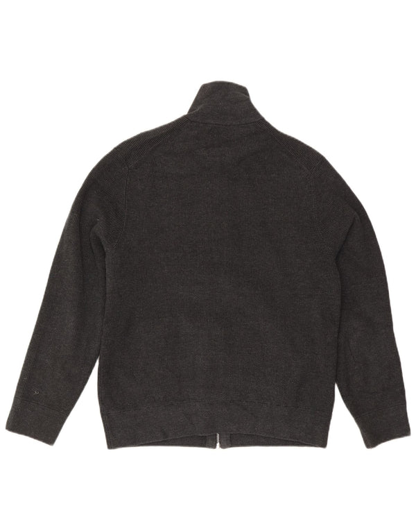 Maglione cardigan da uomo Marks & Spencer grande poliestere grigio