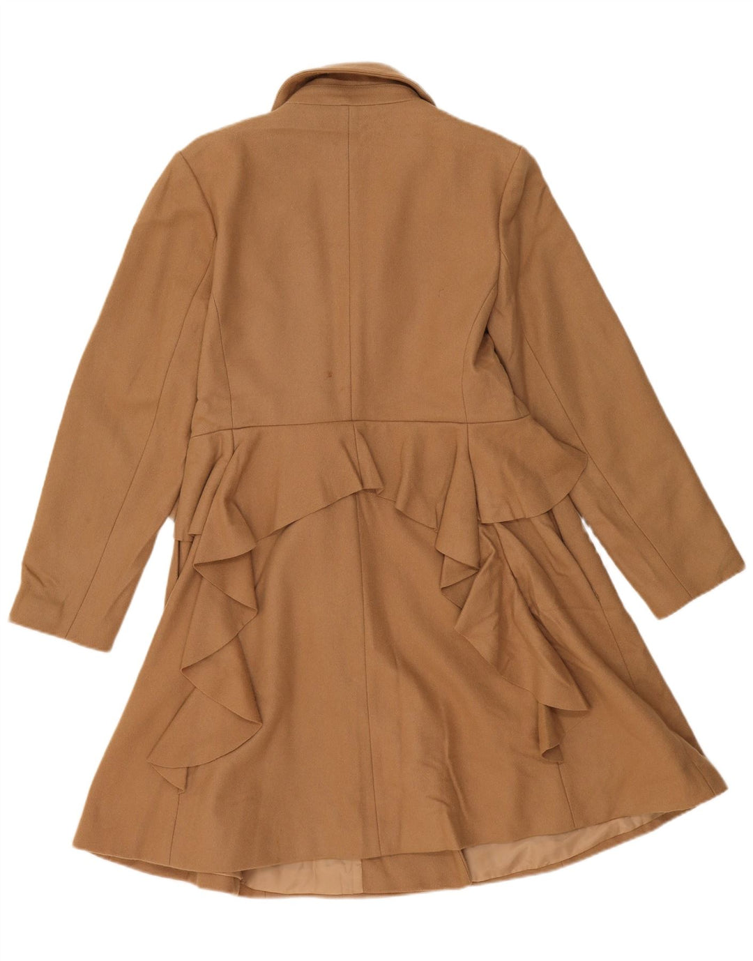 Cappotto doppiopetto da donna Oasis UK 16 Large Beige Lana