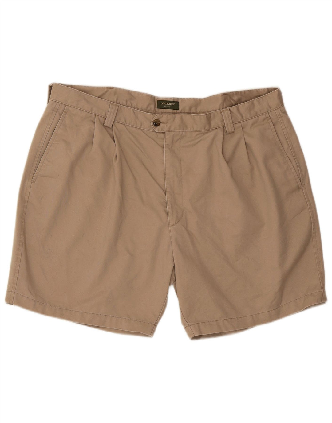 DOCKERS Mens Khakis Chino Shorts W42 2XL Beige Cotton