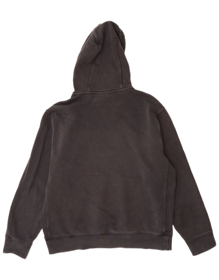 Felpa con cappuccio da uomo Nike, cotone medio nero