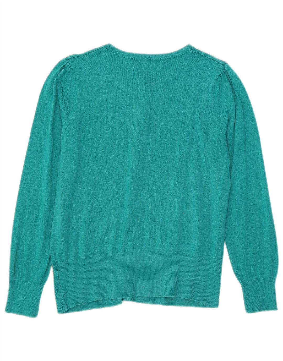 Maglione cardigan da donna Marks & Spencer UK 10 piccolo viscosa blu