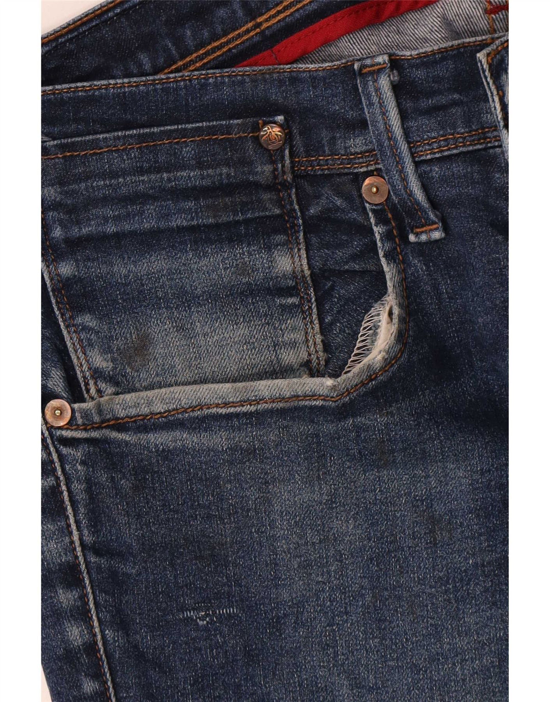 Jeans slim da uomo Penguin W32 L32 cotone blu