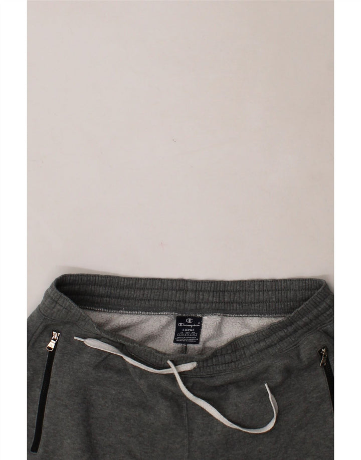 CHAMPION Mens Tracksuit Trousers Joggers Large Grey Cotton Vintage Champion and Second-Hand Champion from Messina Hembry 