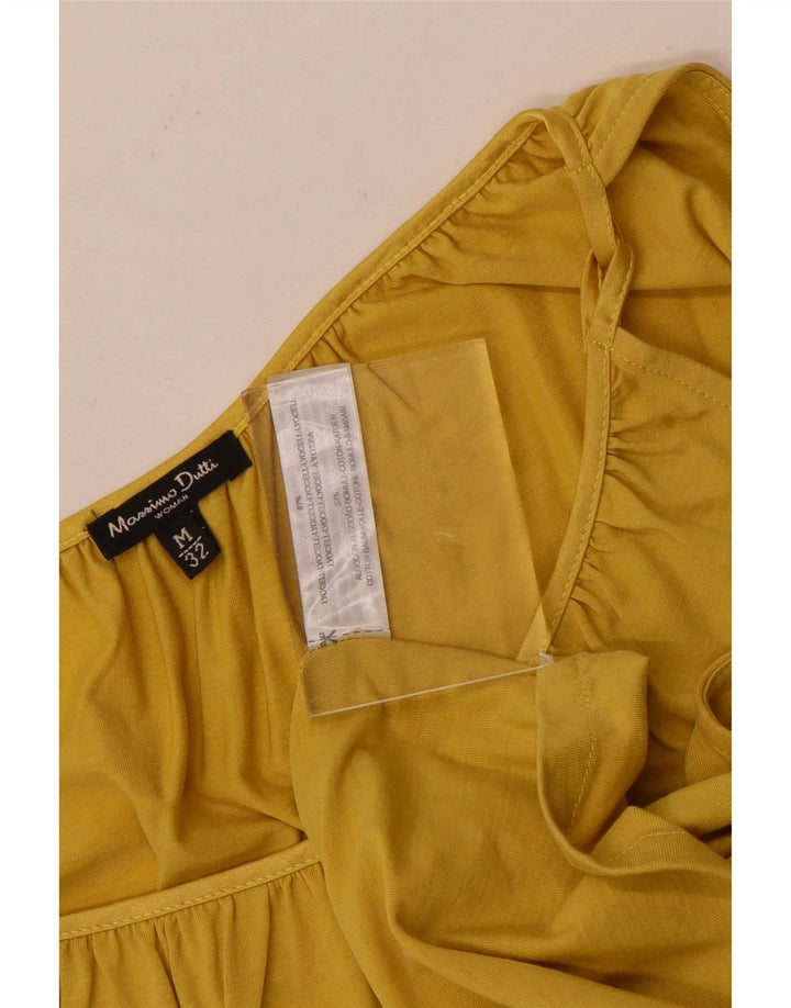 Canottiera da donna Massimo Dutti UK 14 Lyocell giallo medio