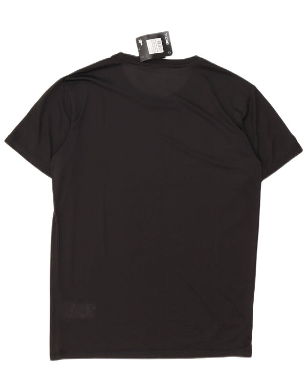 T-shirt da uomo PUMA Top Small nera in poliestere