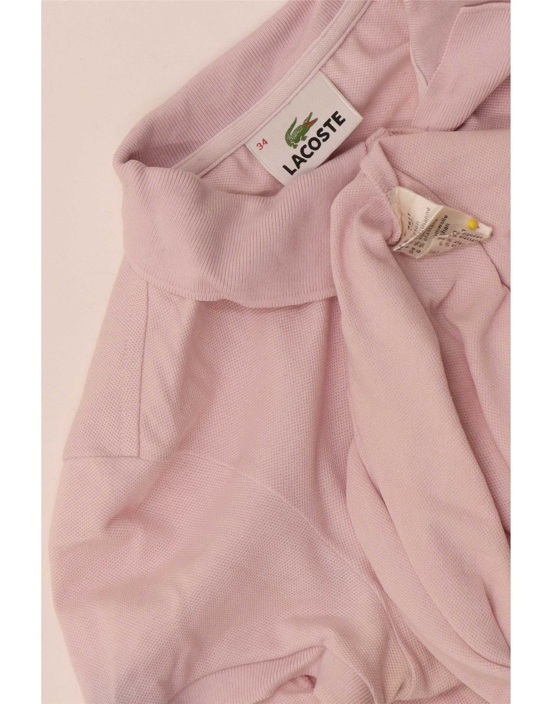 Polo da donna Lacoste taglia 34 piccola in cotone rosa